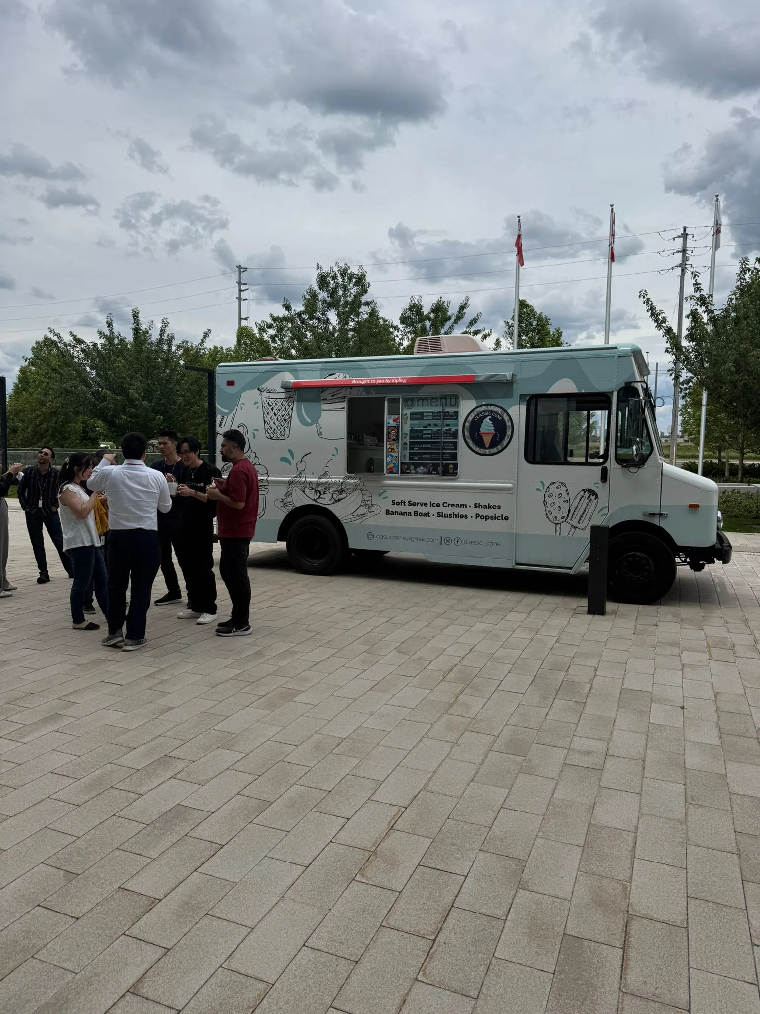 Ice Cream Truck at Canon's Company Event in Mississauga